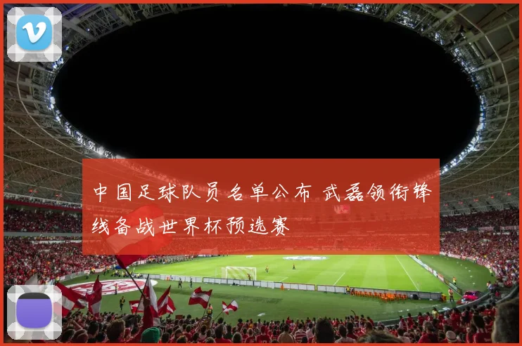 中国足球队员名单公布 武磊领衔锋线备战世界杯预选赛